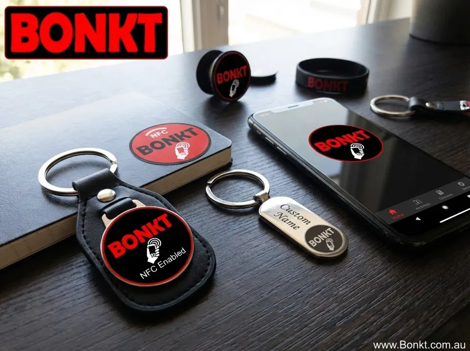 BONKT NFC keyrings and accessories