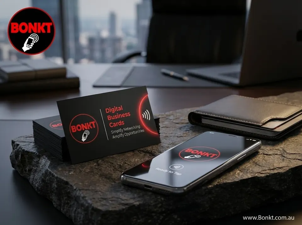 BONKT branded NFC business cards