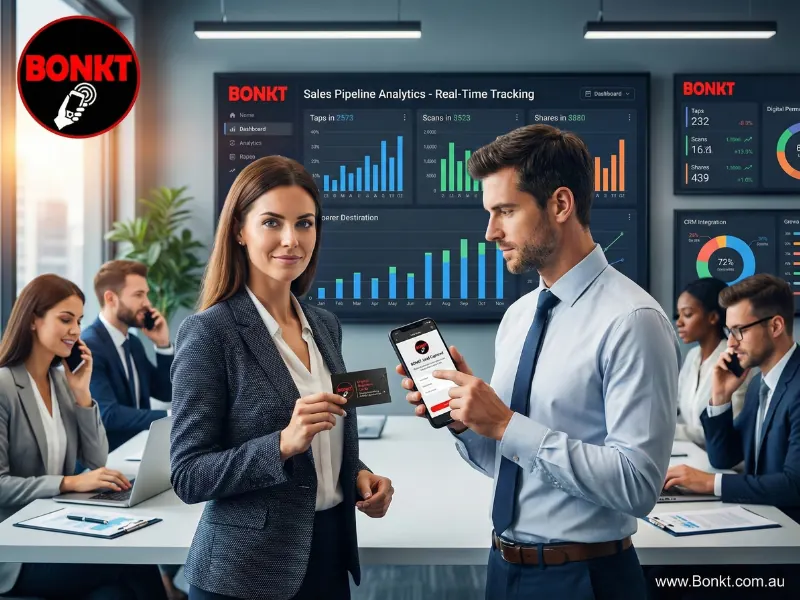 Sales professionals connecting with BONKT