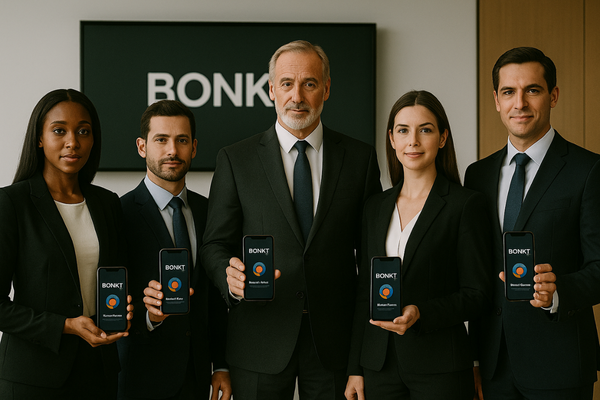 Corporate Team Showcasing BONKT Digital Business Cards.png